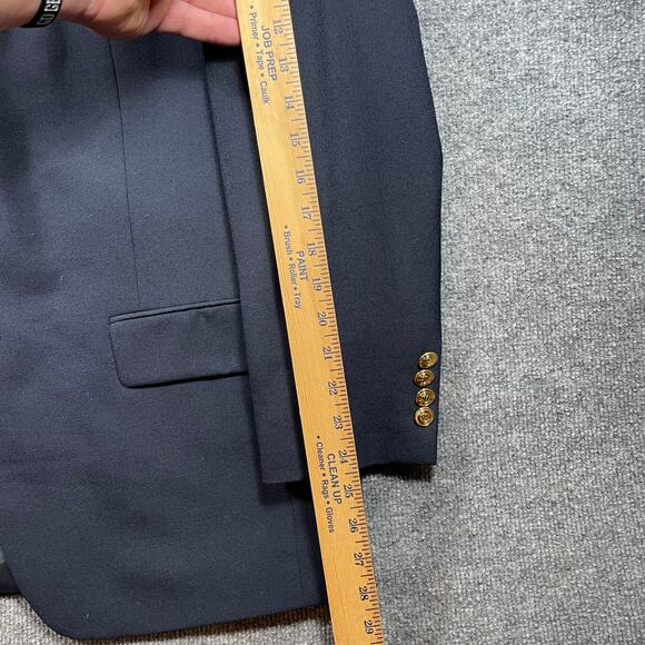 Wimbledon of England Blazer 40R Blue Single Breast Notch Lapel Wool Blend - Picture 5 of 14